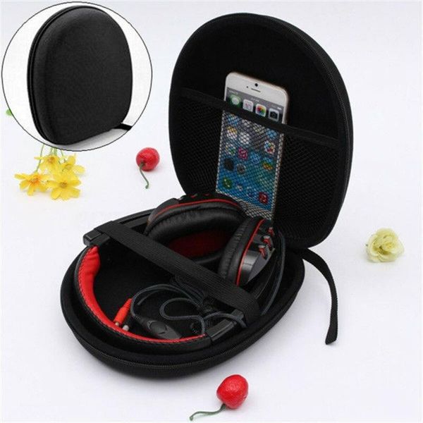 

toiletry kits headphone hard case shakeproof storage bag portable headset carry protective box earphone collector