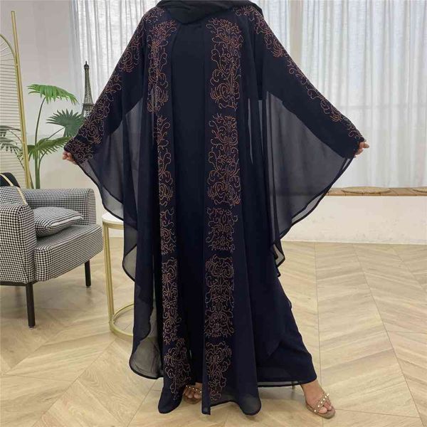 

dresses long maxi for women plus size dashiki full diamond african clothes abaya dubai muslim dress africa boubou robe, Black;gray