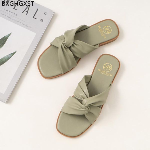 

slippers summer shoes woman house for casual slip on 2021 designer indoor women flats, Black