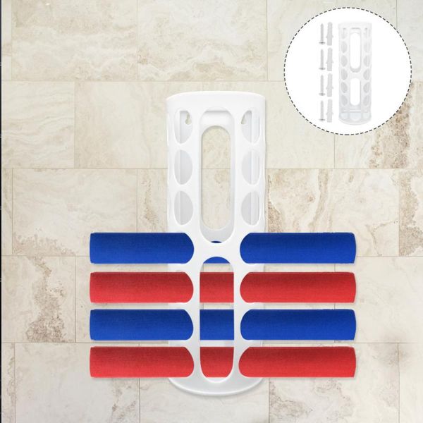 

wallpapers storage rack 14-holes roll holder for craft room wrapping paper