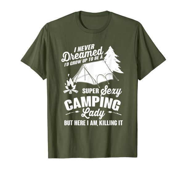 

Super Sexy Camping Lady T-Shirt Funny Summer Nature Tee, Mainly pictures