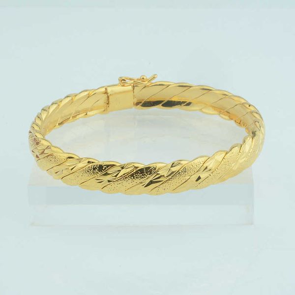 

sales women gold color bangles cuff bracelets jewelry q0719, Black