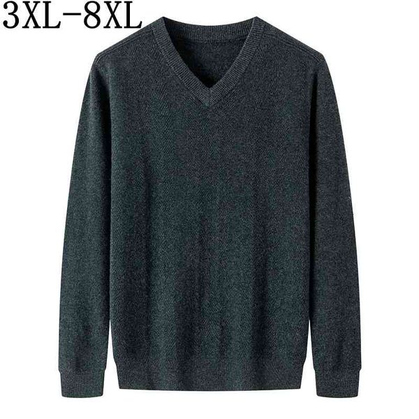 

men's sweaters 8xl 7xl 6xl pull men's winter quality 100% wool sweater business black loose christmas, White;black