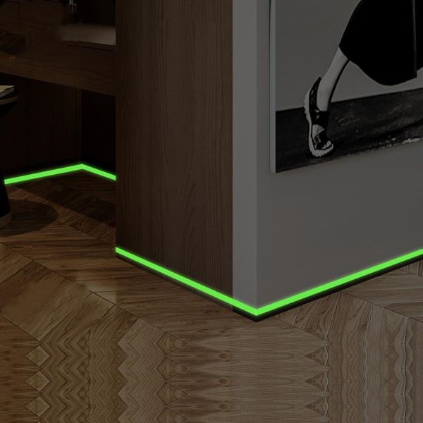 

luminous band baseboard wall sticker living room bedroom eco-friendly home decoration decal glow in the dark diy strip stickers