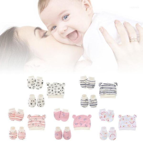 

caps & hats born mittens socks beanies kit baby soft cotton gloves hat foot cover set infants shower gifts1, Yellow