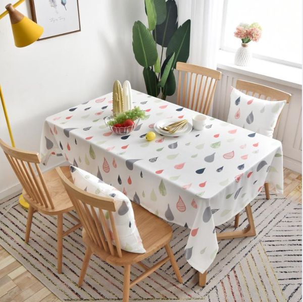 

table cloth simple mat fabric waterproof disposable tablecloth nordic coffee net red dining chair cover