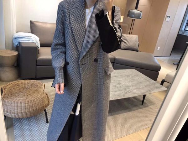 

women's trench coats special price, matching check coat, fabric: wool, Tan;black