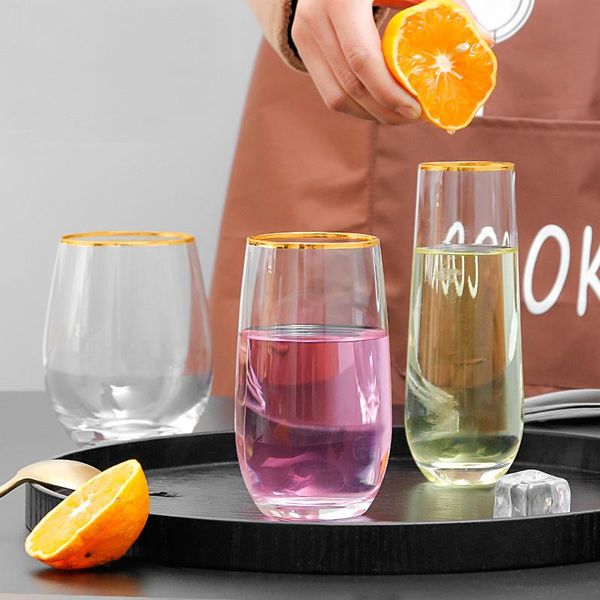 

set of 2-classical home morning water glass office juice cup gla-1611 wine glasses