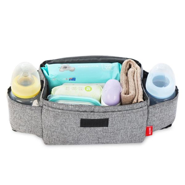

stroller parts & accessories baby bag black grey storage in the cart products bags