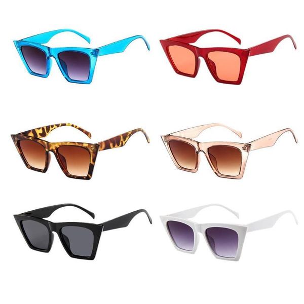 

outdoor eyewear brand sunglasses square glasses personalized eyes colorful trend versatile uv400