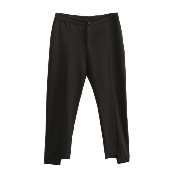 

women's pants & capris lady spring summer women harem female leg opening asymmetry trousers plus size fashion f61-2002, Black;white