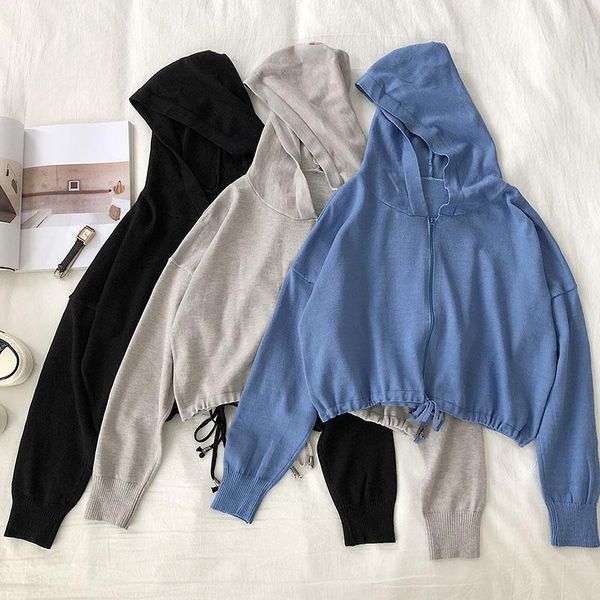 

women's hoodies & sweatshirts 2021 oversized hoodie kawaii clothes vintage streetwear cotton solid harajuku jacket over size studen, Black