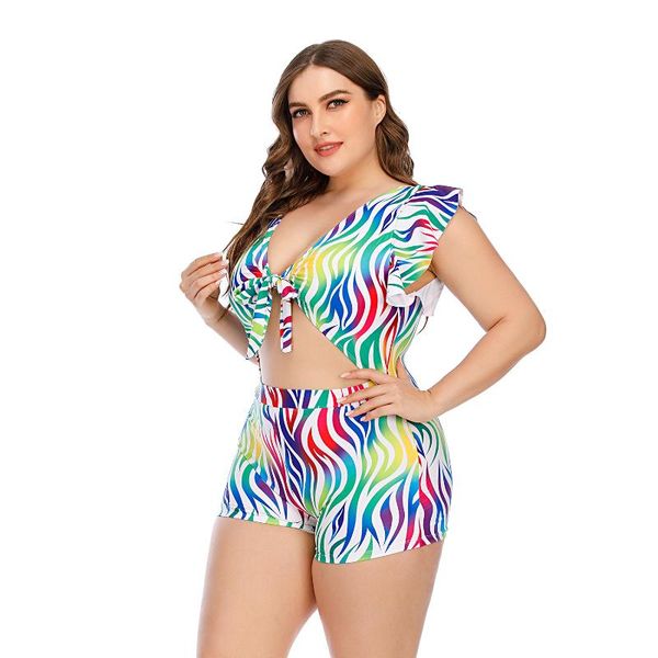 

one-piece suits plus size blue floral one piece swimsuit women large monokini bathing suit 2021 beach swimwear