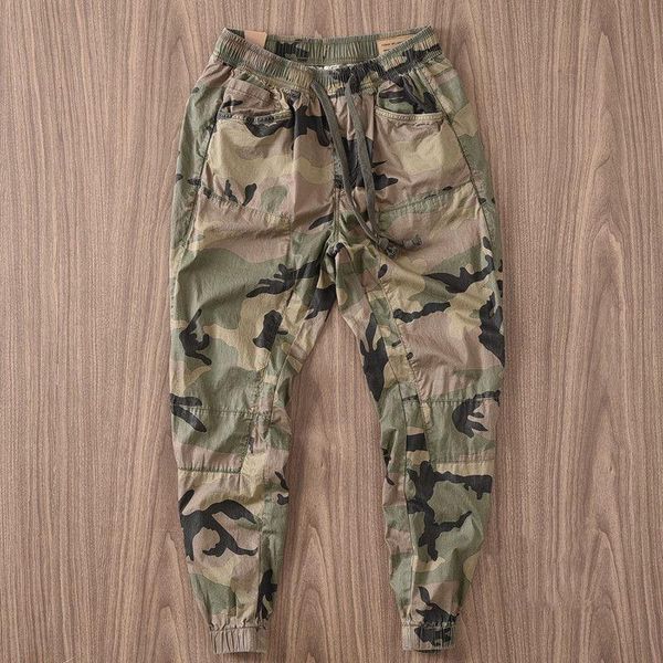 

men's pants joggers cotton trousers camouflage cargo men streetwear hip hop casual pockets track harem 4xl, Black