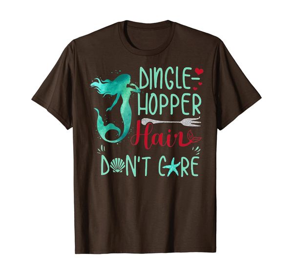 

dinglehopper hair don't care t shirt gift for women men, White;black