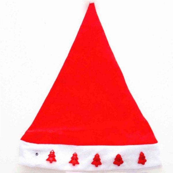 

fashion christmas hats kids santa clasuse hats red lighting christmas cap for christmas day, Blue;gray