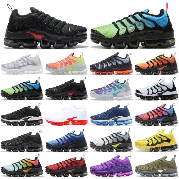 

preferential sale tns plus shoes zebra classic outdoor run tn cushion sport shock sneakers mens requin 36-46, Black