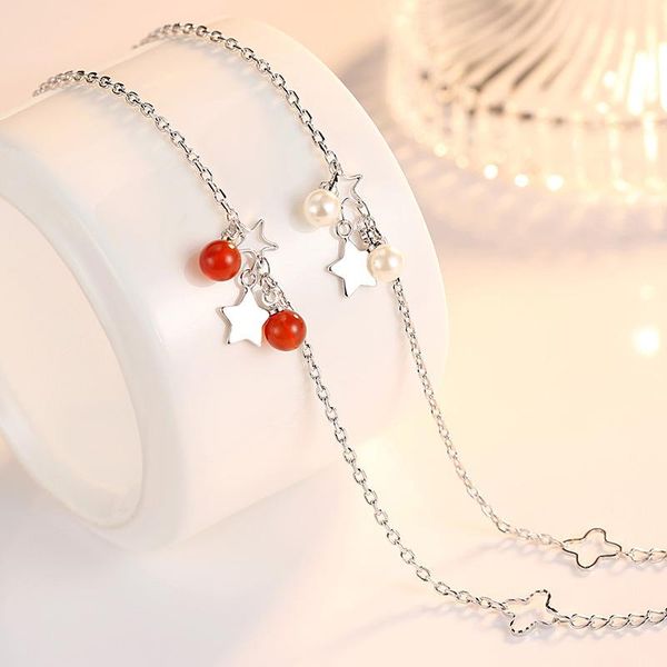 

charm bracelets fashion pearl bracelet with charms womens vintage jewellery chain bangles for girls armbanden voor vrouwen wh-5, Golden;silver