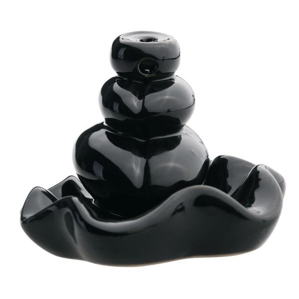 

fragrance lamps ceramic incense smoke cone burner backflow censer tower holder