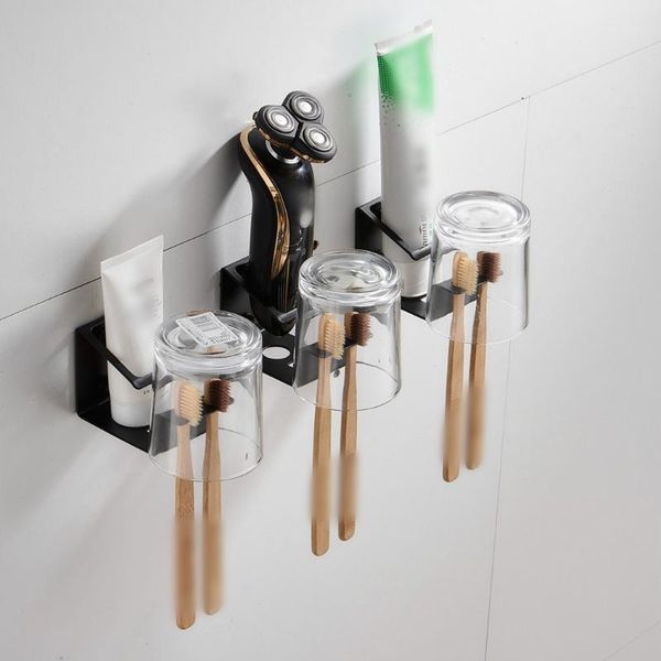 

toothbrush holders 1pc holder stainless steel wall mount toothpaste rack
