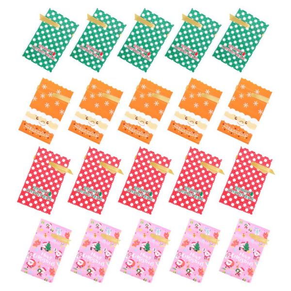 

gift wrap 50pcs christmas theme candy storage bags cartoon packing drawstring