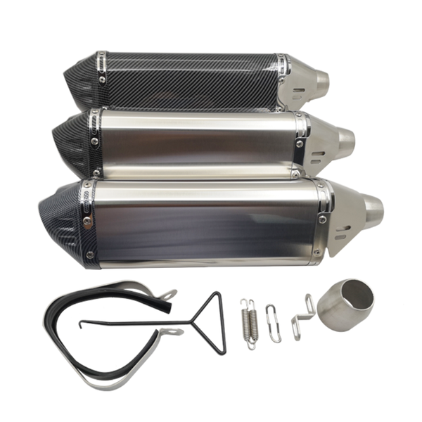 

motorcycle exhaust system universal ak pipe muffler escape with db killer for 35-51mm cb400 gy6 nmax msx125 crf 230 gsr 600