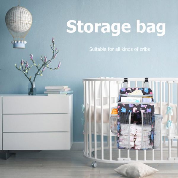 

foldable storage basket baby supply crib hanging bag toys diaper pocket creative bathroom nail-seamless rack boxes & bins