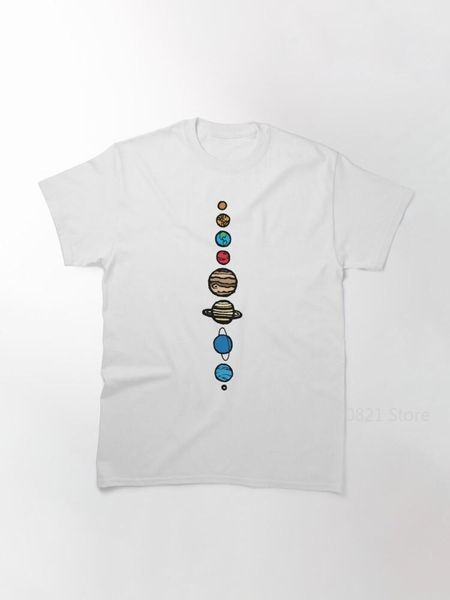 

men's t-shirts planets colour classic t-shirt, White;black