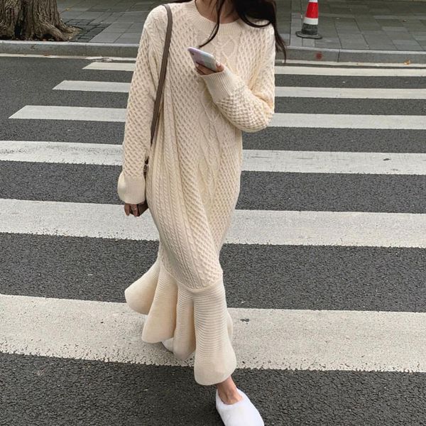 

fashion autumn winter nightgown loose the-neck long female sleeve full of mesh mermaid dress soep, Black;gray