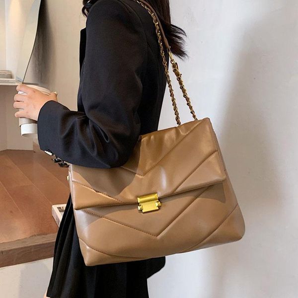 

evening bags large capacity ladies hand pu leather women shoulder 2021 fashion luxury handbags designer