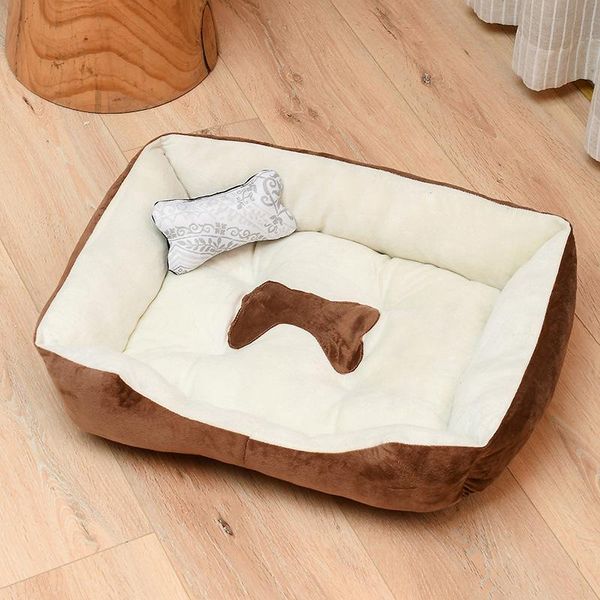 

kennels & pens soft dog cat bed mat puppy fluff cushion kennel pet supplies for small medium dogs winter warm comfy house waterproofpet