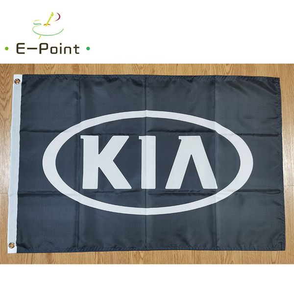 Autoflagge Korea KIA, 3 x 5 Fuß (90 x 150 cm), Polyester-Banner, Dekoration, fliegende Hausgartenflaggen, festliche Geschenke