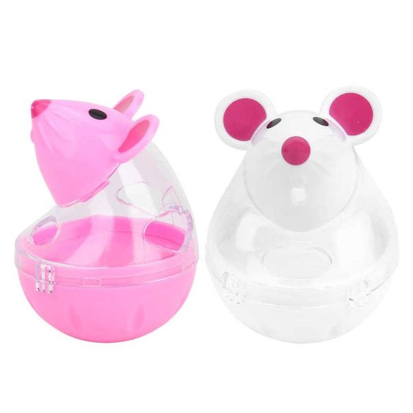 

dog car seat covers pet puppy feeder cat mice shape food rolling leakage dispenser bowl toys