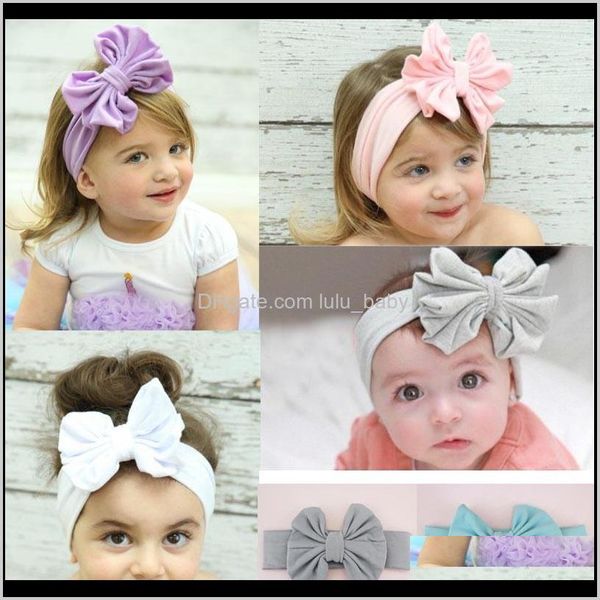 

infant bow headbands girl cotton headwear kids baby pography props born bow hair accessories baby hair bands 16 colors hnmju pnbrn