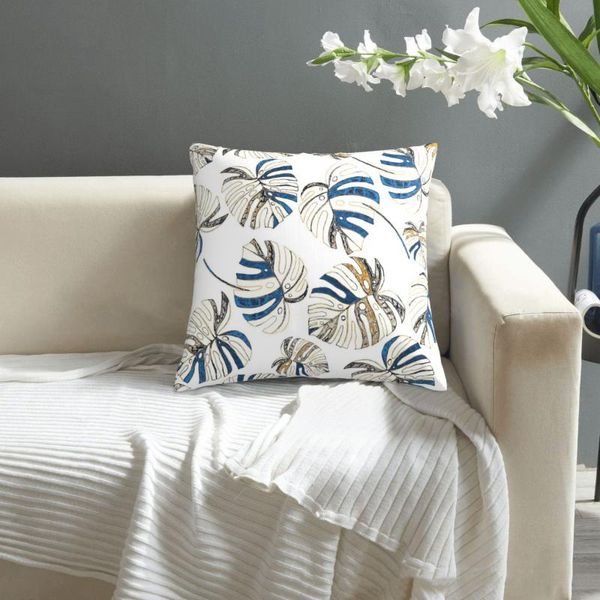 

pillow monstera leaves pattern pillowcase printed cushion cover sofa waist