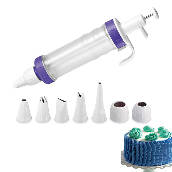 

baking & pastry tools plastic dessert decorator set cake decoration accessories with nozzle cupcake/cake icing piping tool decorating syring