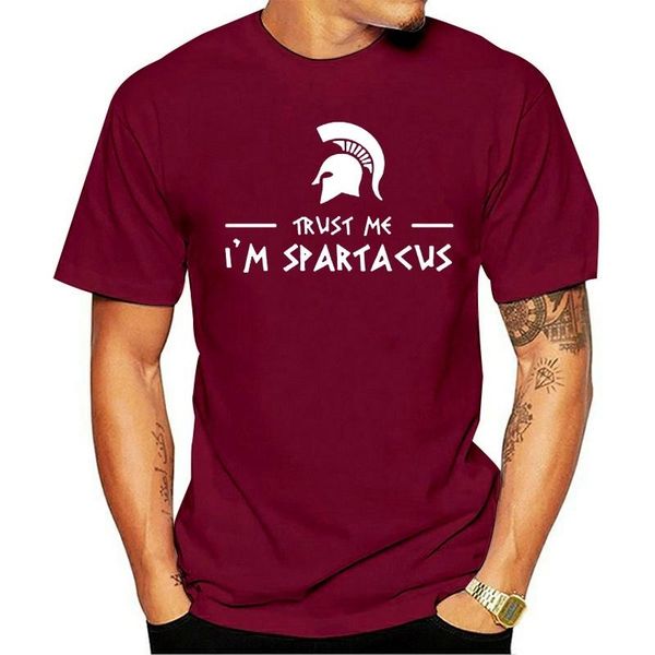 

men's t-shirts 2021 customized short-sleeved man men male sitcoms spartacus plus size gift t-shirt create tee shirt slim quality, White;black