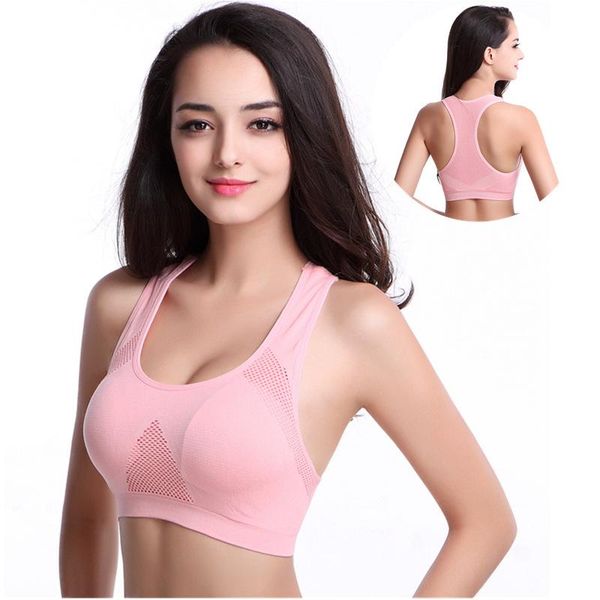 

yoga outfit lovely push up sports bra for women cross straps wireless padded comfy gym underwear active wear workout fitness top