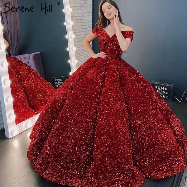 

other wedding dresses gold dubai sweetheart plus size 2021 sequined off shoulder luxury bridal gowns hm66991 couture dress, White