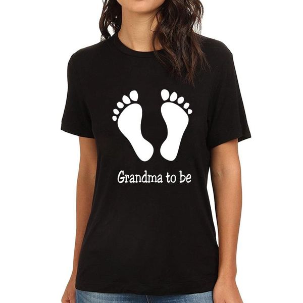 

women's t-shirt lyprerazy grandma to be funny printed, White