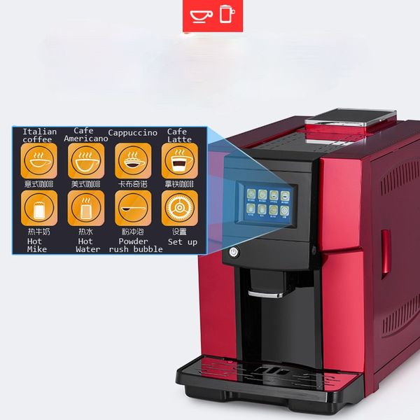 

Commerical Fully Automatic coffee machine LCD espresso coffee machine & coffee grinder 19 bar cappuccino maker 220v 1250w