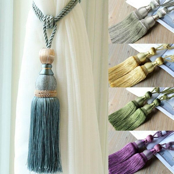 

other home decor 2pcs rope curtain buckle tiebacks tassels tie holdbacks accessory rods decoration accessoires