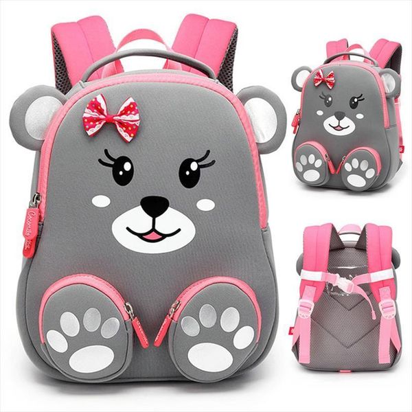 

fashion kids school backpack for bag girls 3d lovely bear cute animals design children backpacks escolares