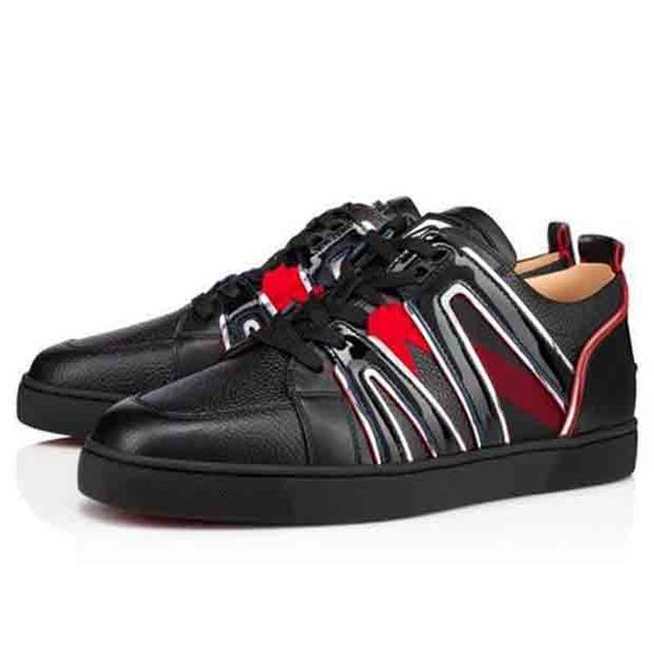 

vida viva rantulow red bottoms rivet shoes perfect brands casual walking mens,women runner sports outdoor trainers eu35-47, Black