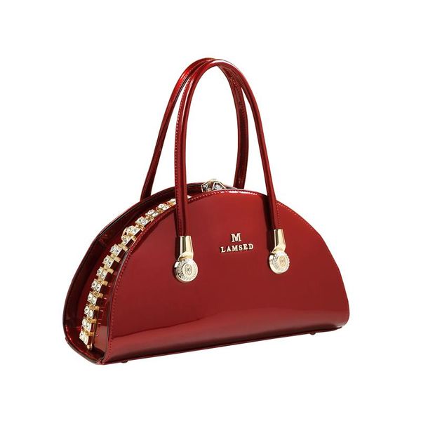 

totes arrival handle bag patent leather women's handbag lady red wedding clutch shell messenger tote