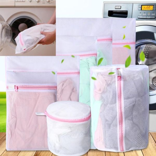

laundry bags est bag nylon zipper wash for household cleaning products washing mesh net underwear bra socks travel