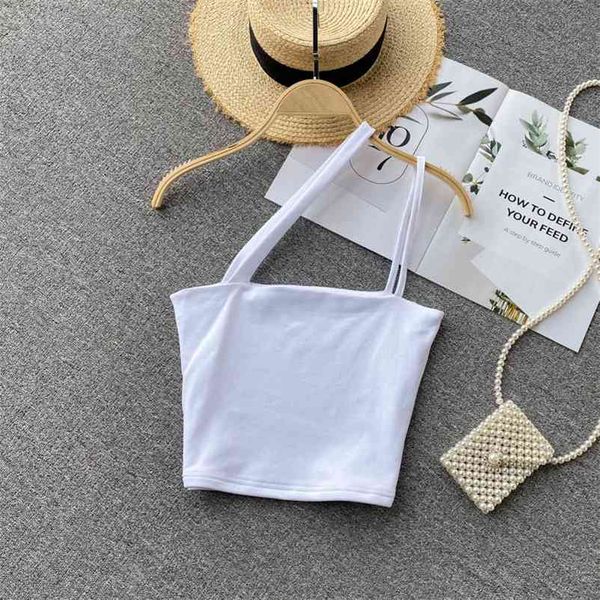 

women outer slim suspender vest solid color bottomed short fashion spring summer 11b760 210525, White