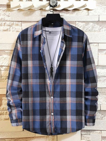 

men plaid button front shirt i0jm#, White;black