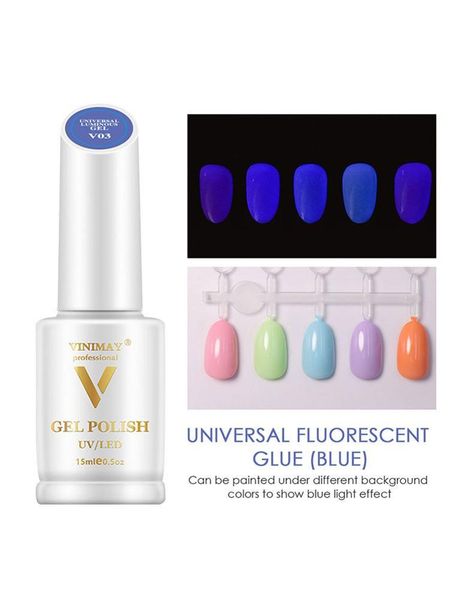 

nail gel 15ml professional polish fluorescent luminous glue salon, Red;pink