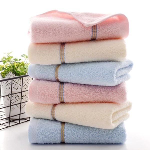 

friends small gift pink blue light champagne soft terry hand towel face